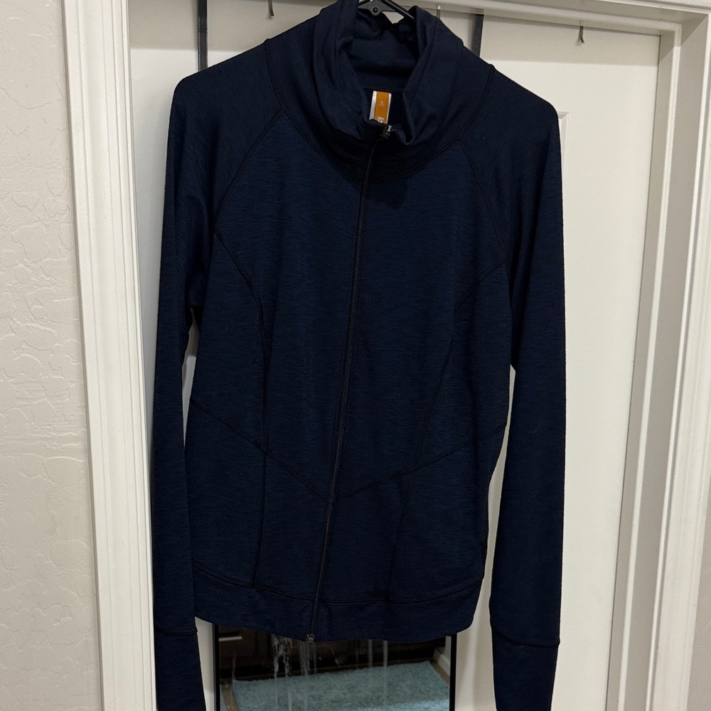 Lucy heathered navy Full-Zip Jacket